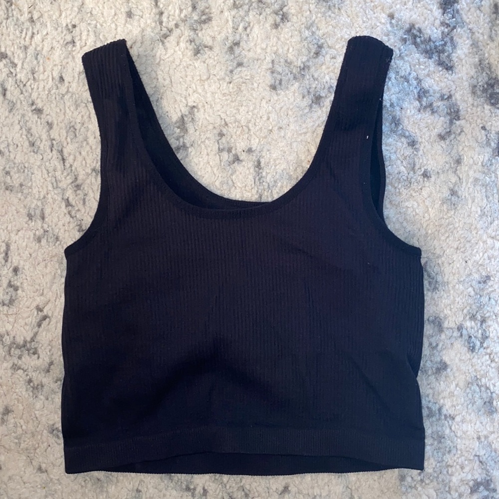 forever 21 ribbed workout crop top
